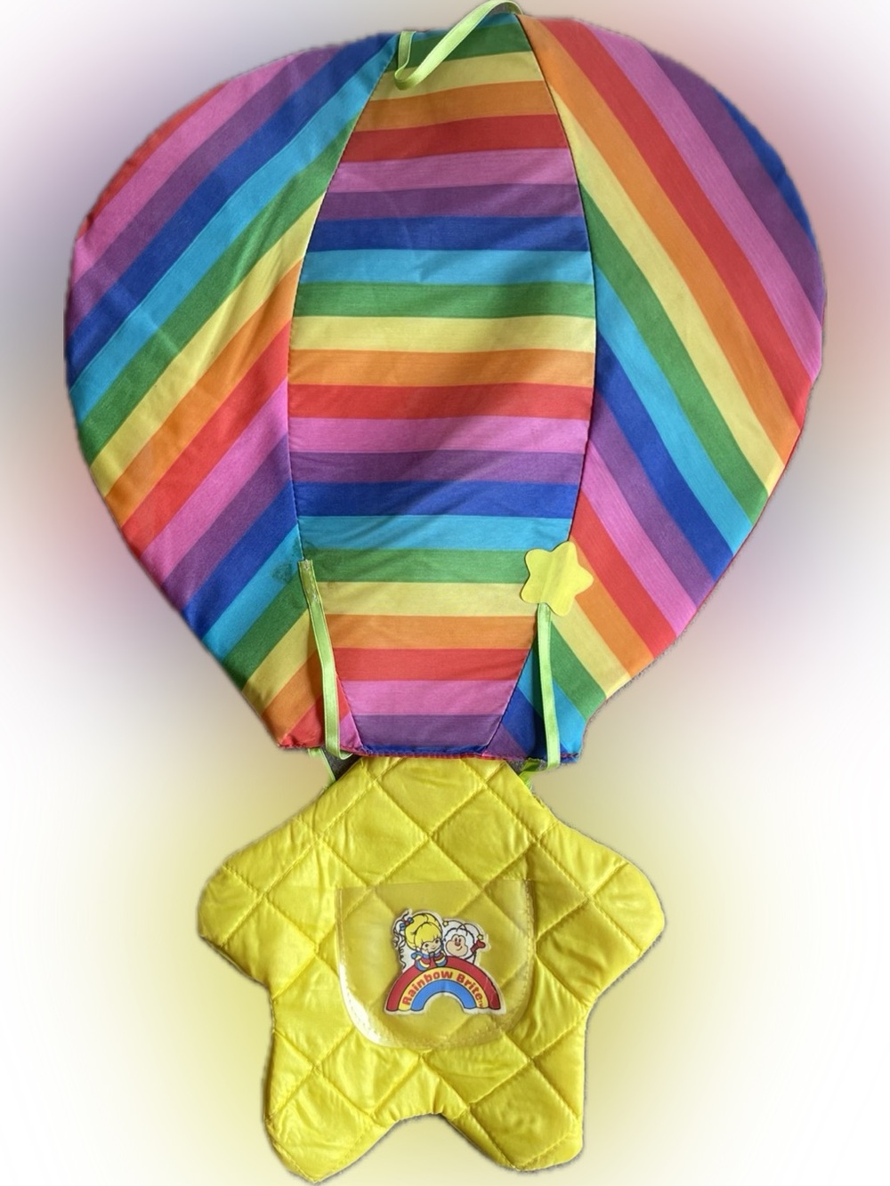 Vintage Rainbow Brite Color Pockets Hot Air Star Balloon 1983 Door Hanger Toy